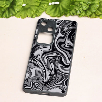 Blackout Marble metal back case for Vivo S18