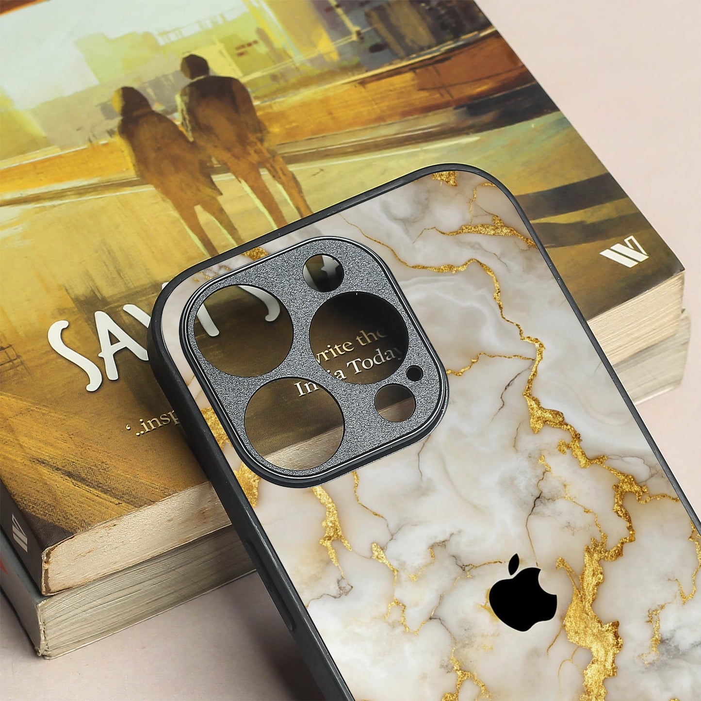 Gold Vein Glory metal back case for Apple Iphone 13 Pro Max