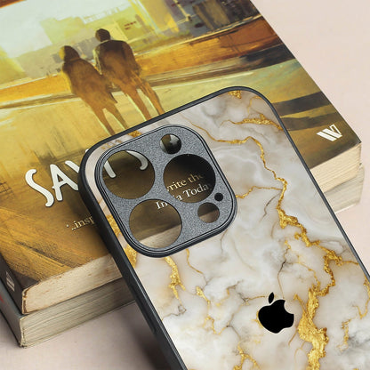 Gold Vein Glory metal back case for Apple Iphone 13 Pro Max
