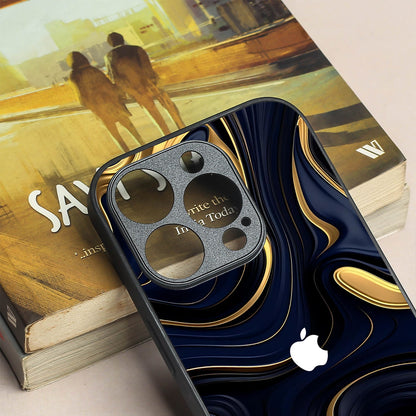 Noir Gold metal back case for Apple Iphone 13 Pro Max