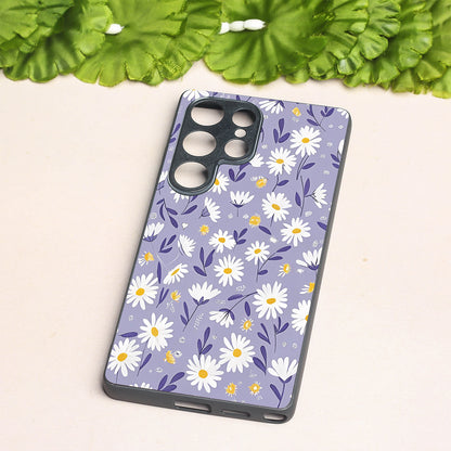 Lavender Daisies metal back case for Samsung S25 Ultra
