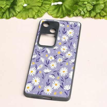 Lavender Daisies metal back case for Vivo S18