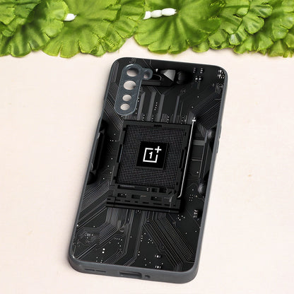 Microchip metal back case for Oneplus Nord