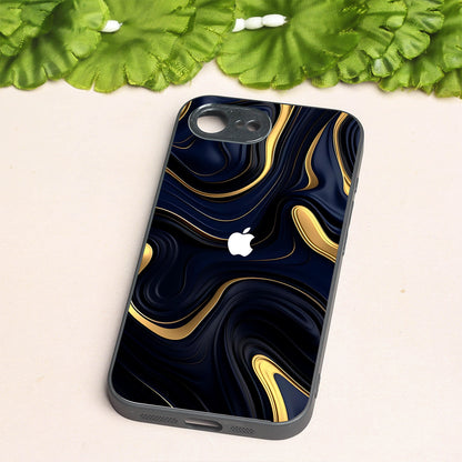 Noir Gold metal back case for Apple Iphone 16e
