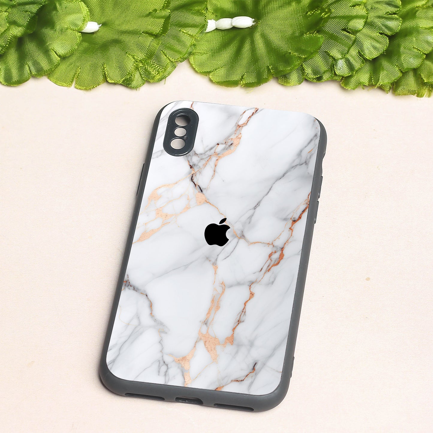 Copper Luxe Marble metal back case for Apple Iphone X/XS