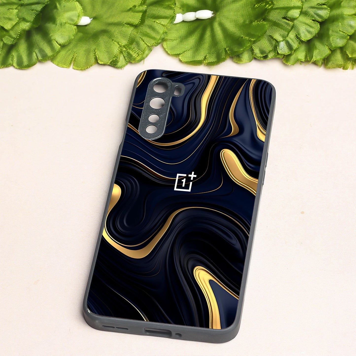 Noir Gold metal back case for Oneplus Nord