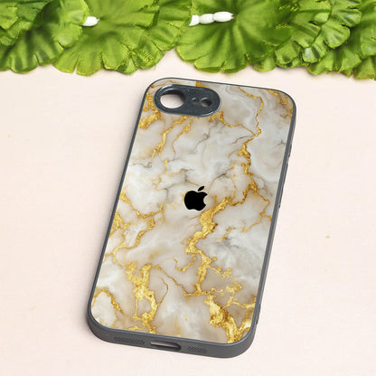Gold Vein Glory metal back case for Apple Iphone 16e