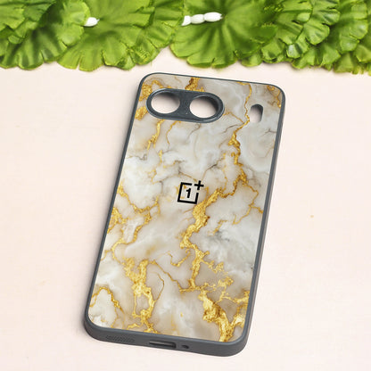 Gold Vein Glory metal back case for Oneplus Nord 4