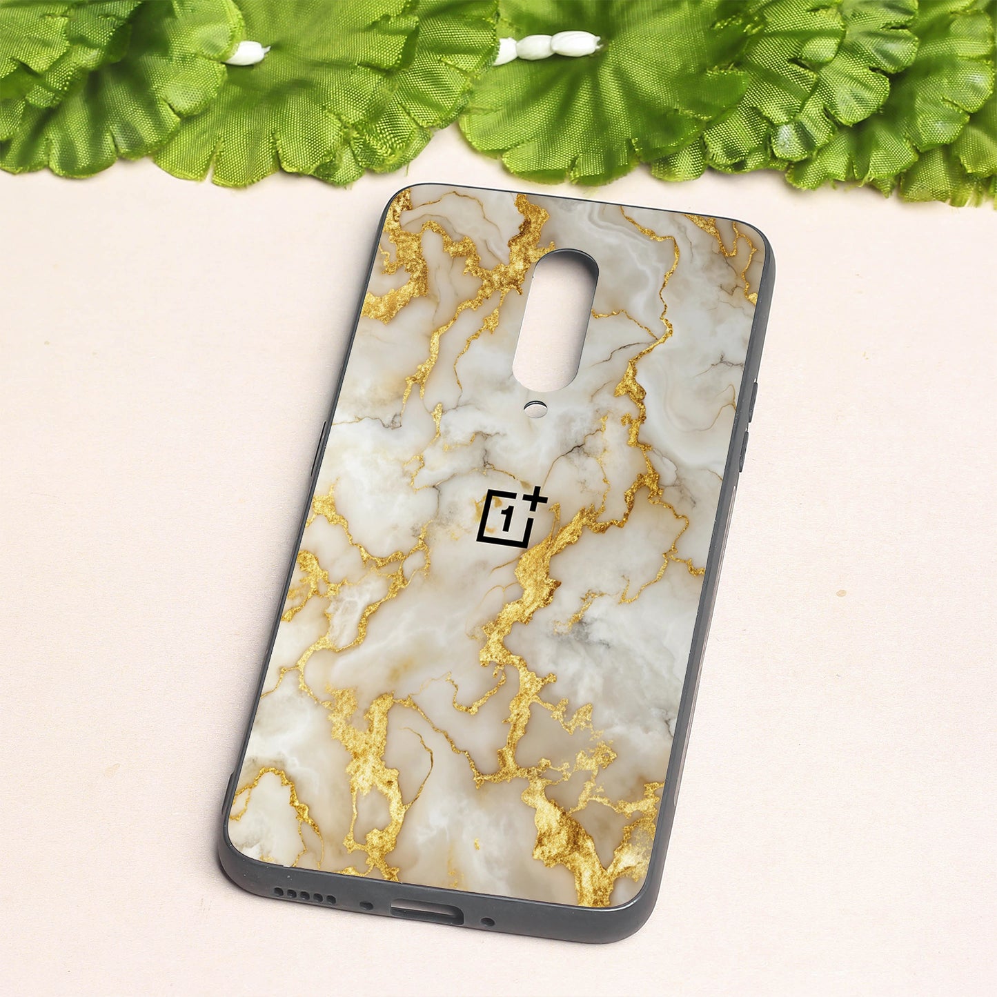 Gold Vein Glory metal back case for Oneplus 7 Pro