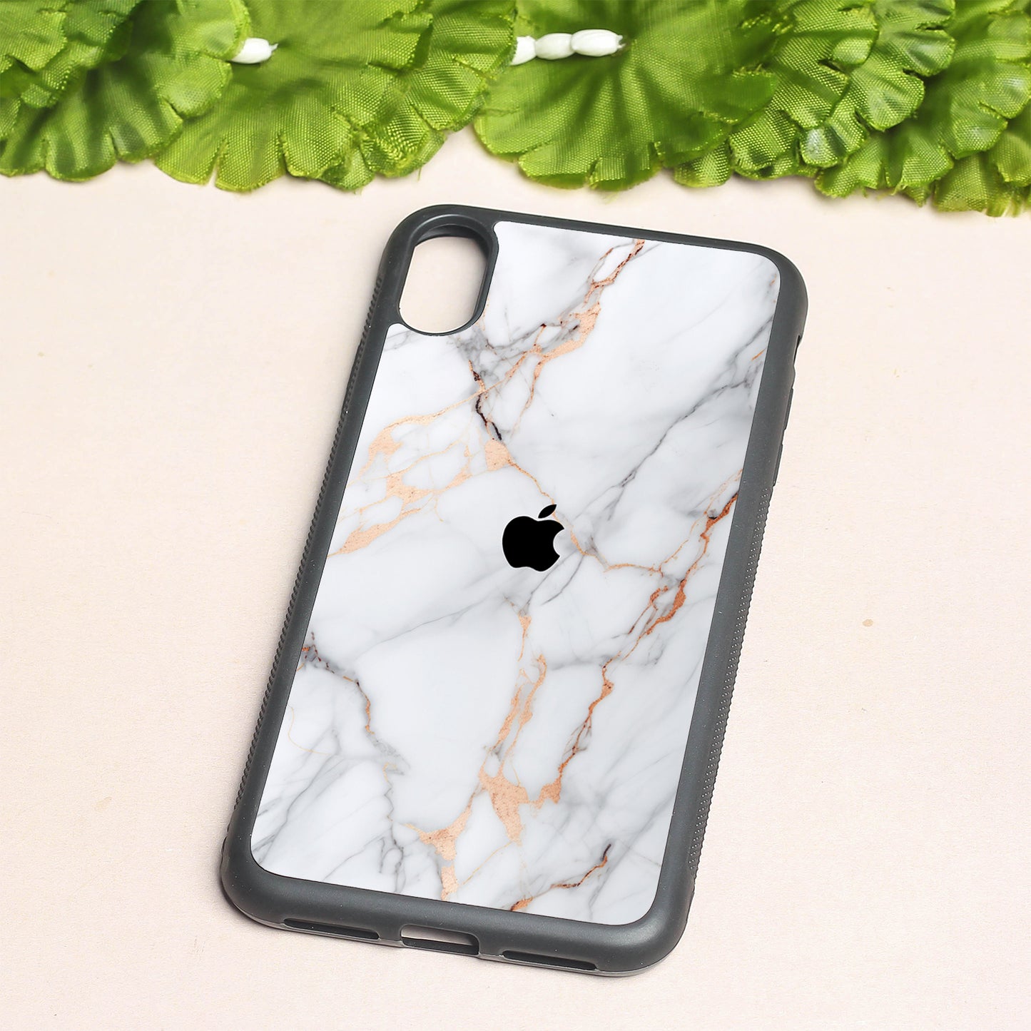 Copper Luxe Marble metal back case for Apple Iphone Xs Max