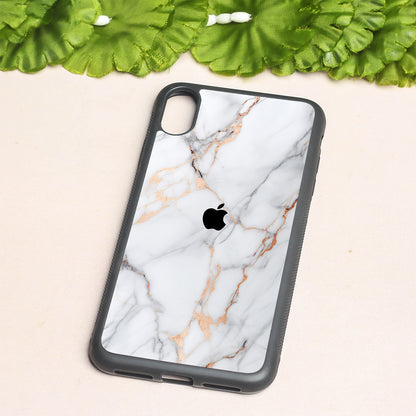 Copper Luxe Marble metal back case for Apple Iphone Xs Max