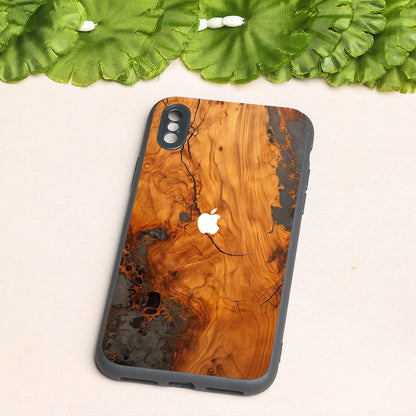 Lava Oak metal back case for Apple Iphone X/XS