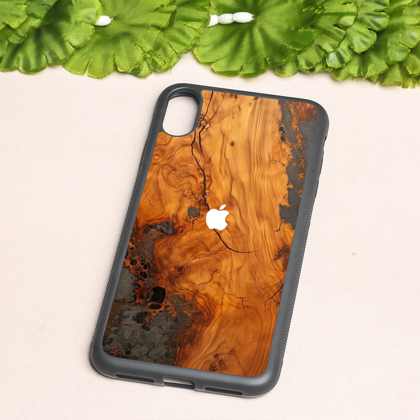 Lava Oak metal back case for Apple Iphone Xs Max
