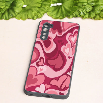 Valentine Wave Marble metal back case for Oneplus Nord