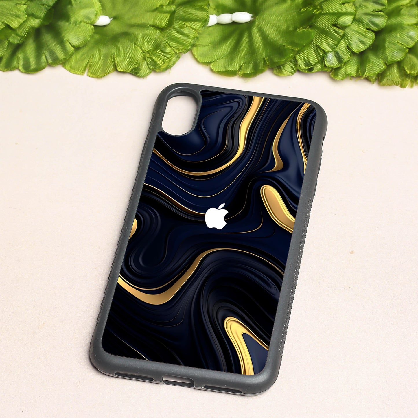 Noir Gold metal back case for Apple Iphone Xs Max