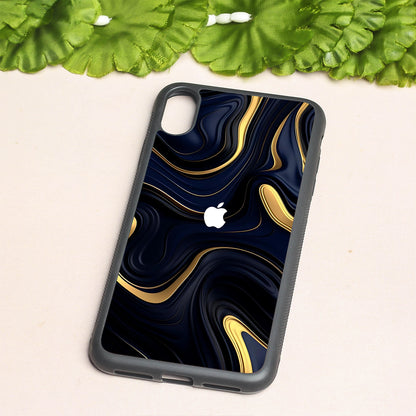 Noir Gold metal back case for Apple Iphone Xs Max