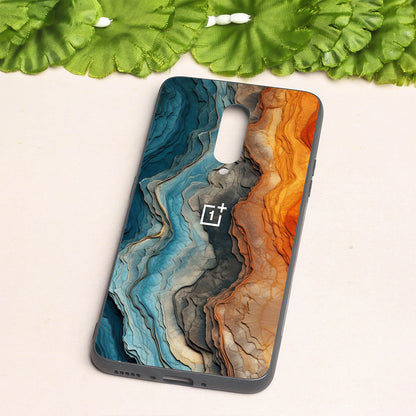 Layered Marble metal back case for Oneplus 7 Pro