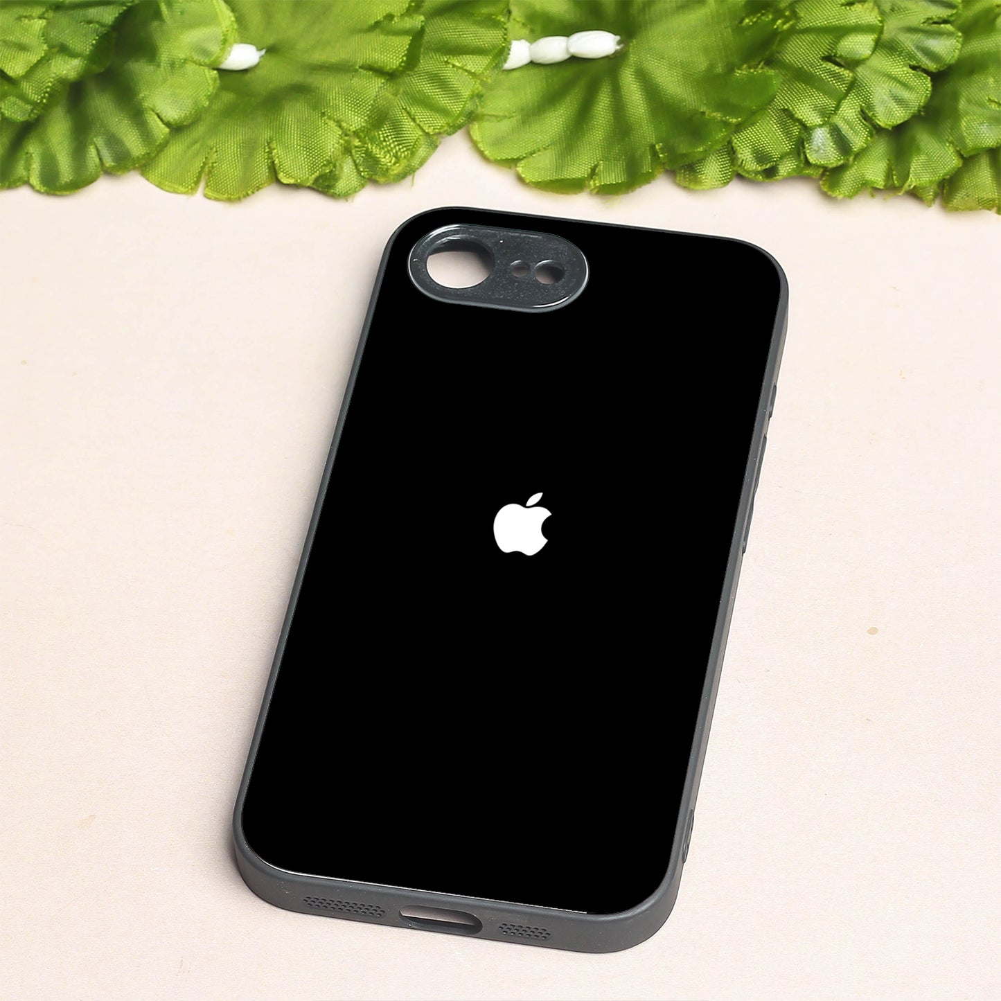 Black metal back case for Apple Iphone 16e