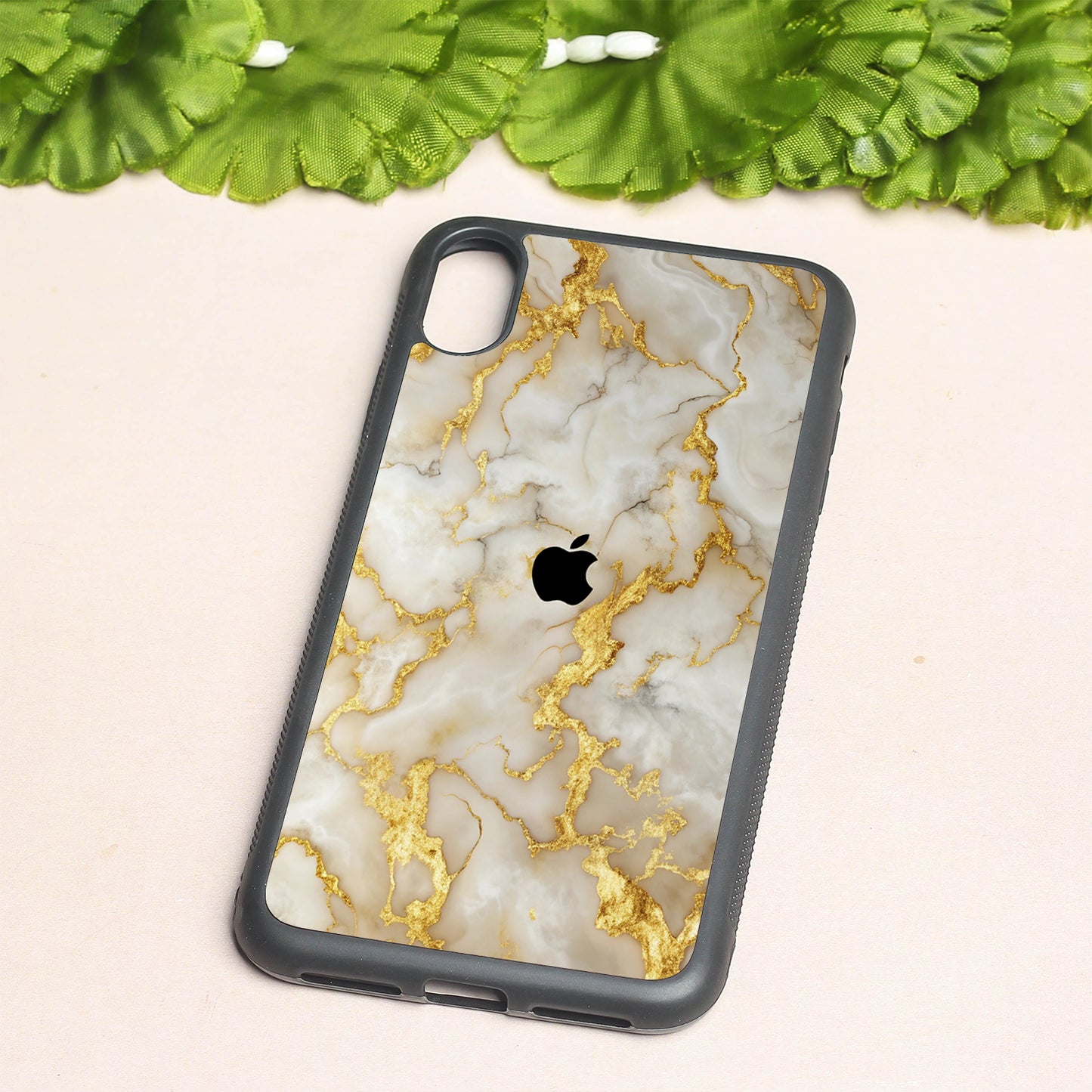 Gold Vein Glory metal back case for Apple Iphone Xs Max