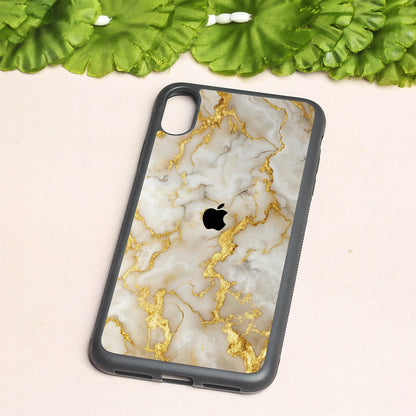Gold Vein Glory metal back case for Apple Iphone Xs Max