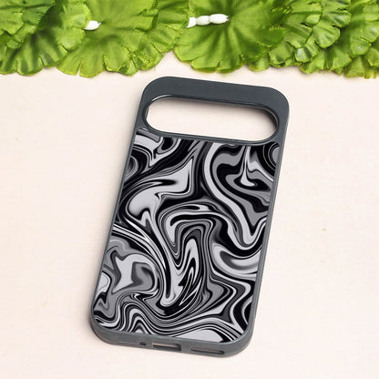 Blackout Marble metal back case for Google Pixel 9 Pro