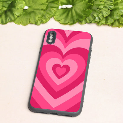 Retro Love metal back case for Apple Iphone X/XS