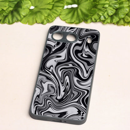 Blackout Marble metal back case for Oneplus Nord 4