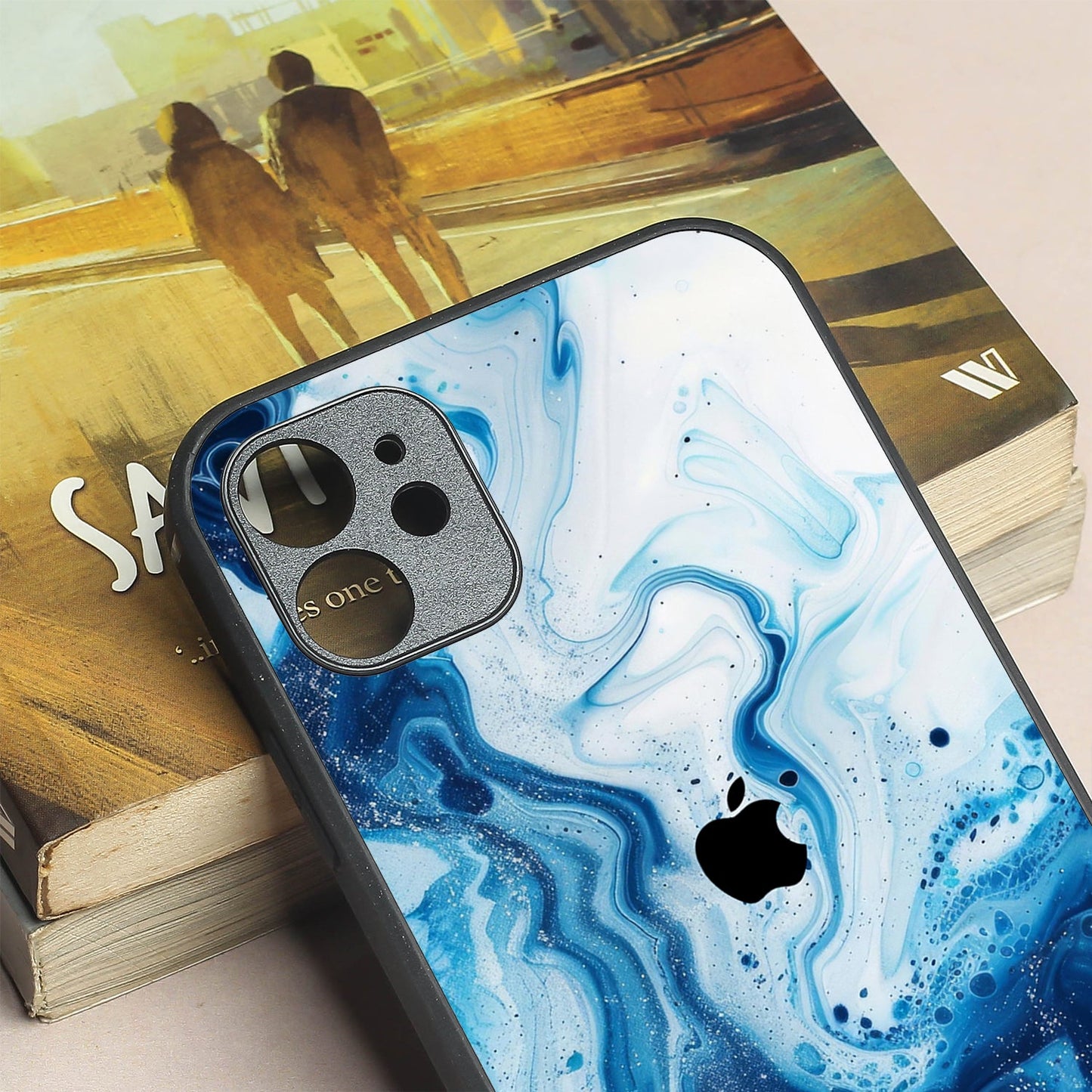 Neptune Swirl metal back case for Apple Iphone 12