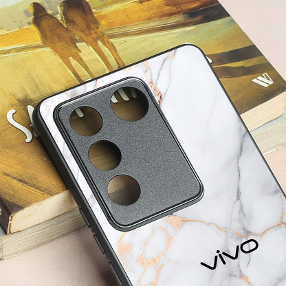 Copper Luxe Marble metal back case for Vivo V27