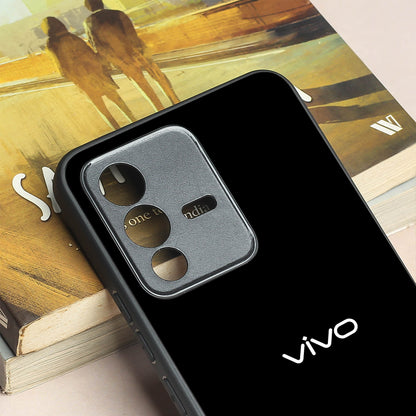 Black metal back case for Vivo V23