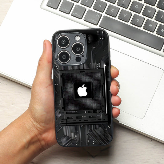 Microchip metal back case for Apple Iphone 13 Pro Max