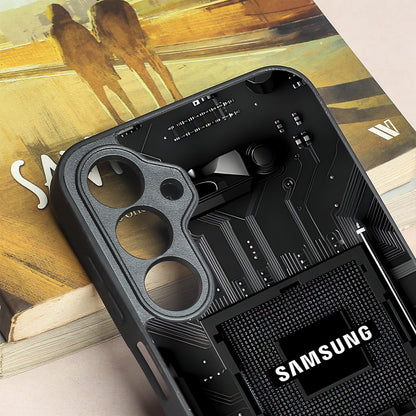 Microchip metal back case for Samsung A16