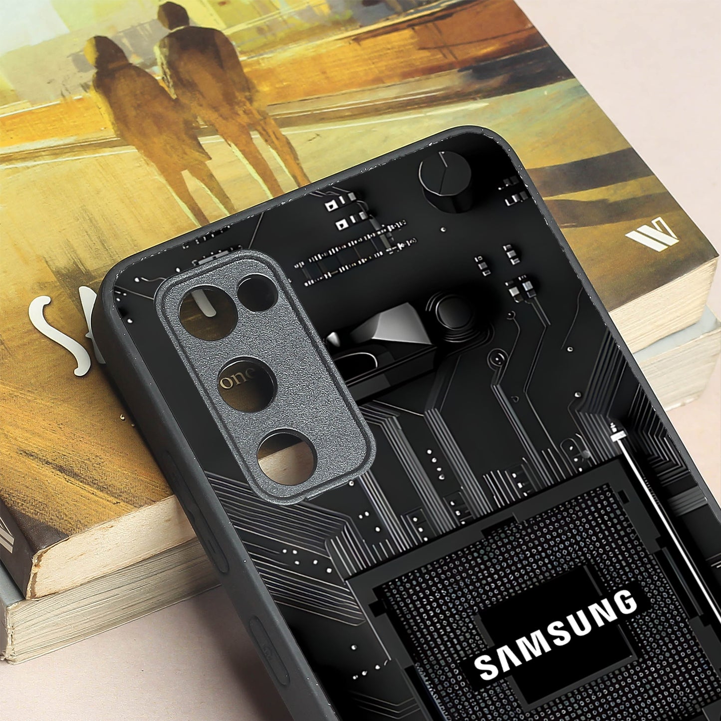 Microchip metal back case for Samsung S20 FE