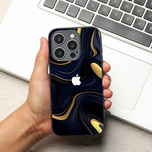 Noir Gold metal back case for Apple Iphone 13 Pro Max