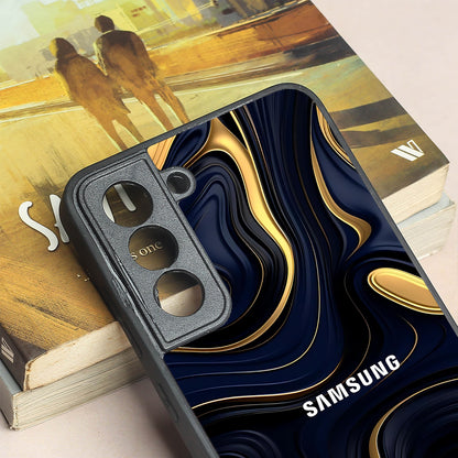 Noir Gold metal back case for Samsung S21 FE