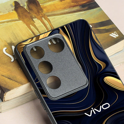 Noir Gold metal back case for Vivo V16 Pro