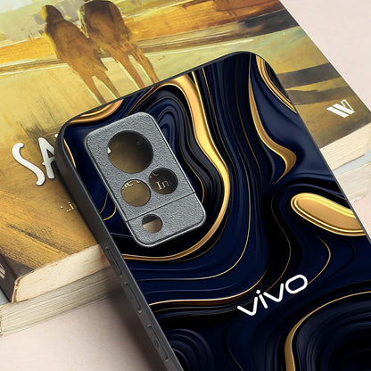 Noir Gold metal back case for Vivo V21