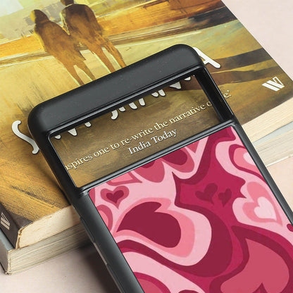 Valentine Wave Marble metal back case for Google Pixel 8