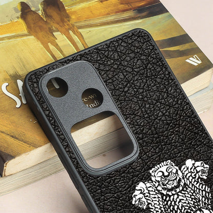 Black Satyamev Jayate metal back case for Vivo V30