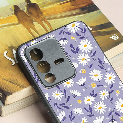 Lavender Daisies metal back case for Vivo V23