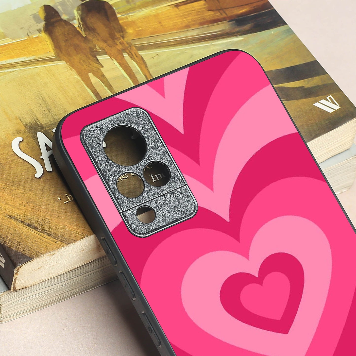 Retro Love metal back case for Vivo V21