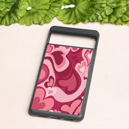 Valentine Wave Marble metal back case for Google Pixel 8