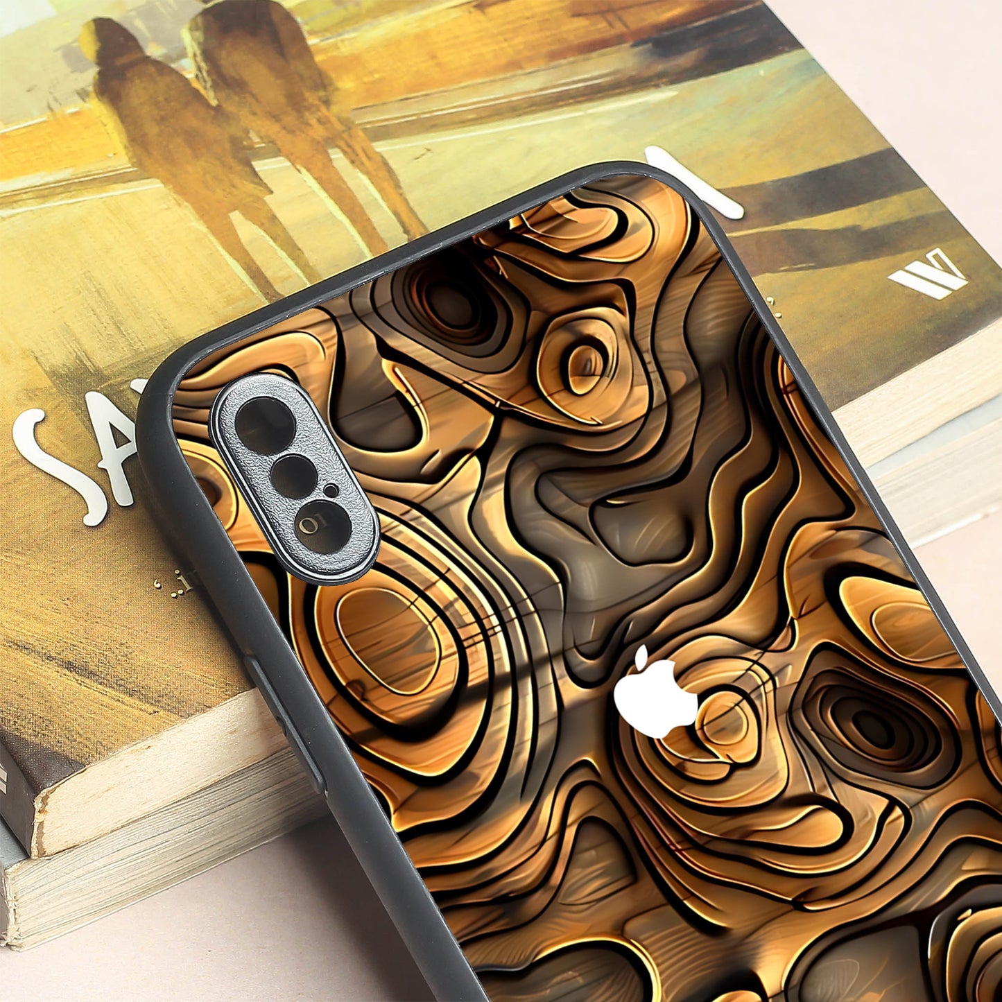 Rust Mirage metal back case for Apple Iphone X/XS