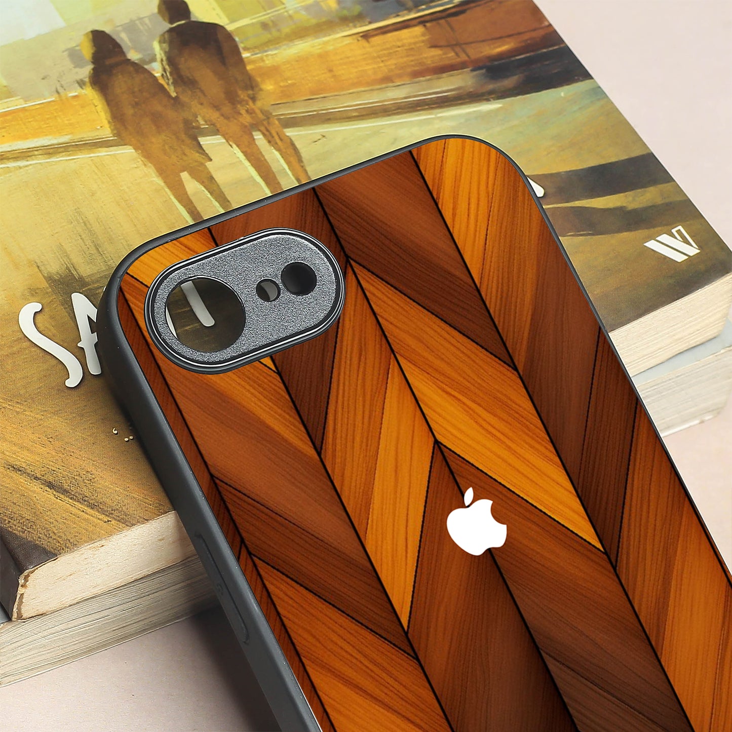 V-Wood Luxe metal back case for Apple Iphone 16e