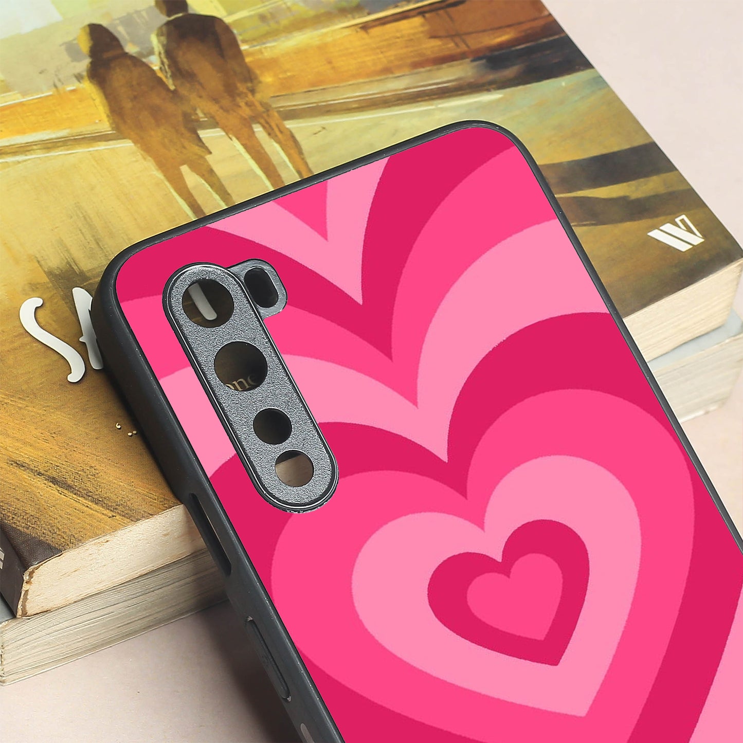 Retro Love metal back case for Oneplus Nord