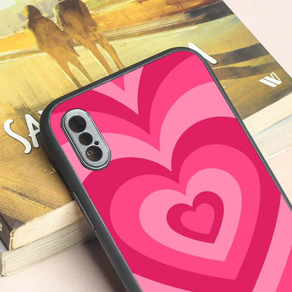 Retro Love metal back case for Apple Iphone X/XS