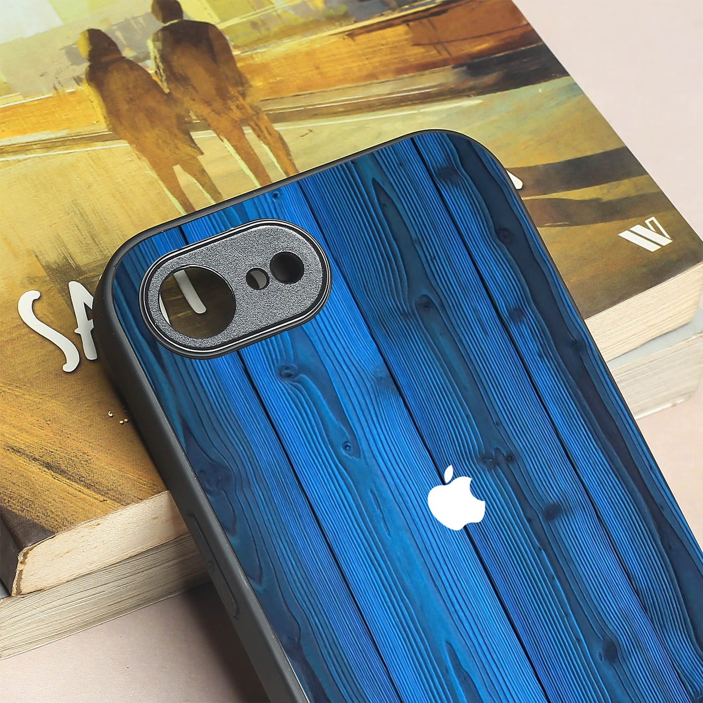 Indigo Planks metal back case for Apple Iphone 16e