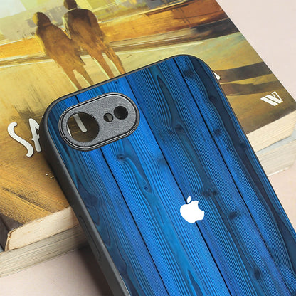 Indigo Planks metal back case for Apple Iphone 16e