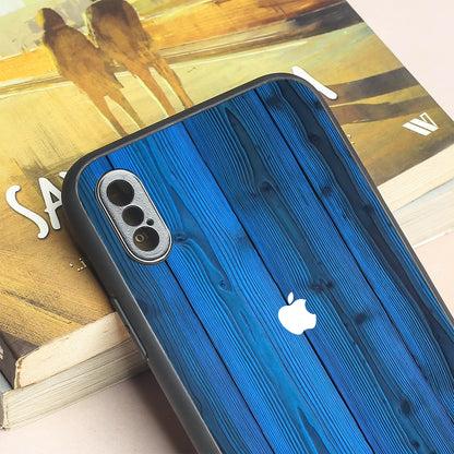 Indigo Planks metal back case for Apple Iphone X/XS