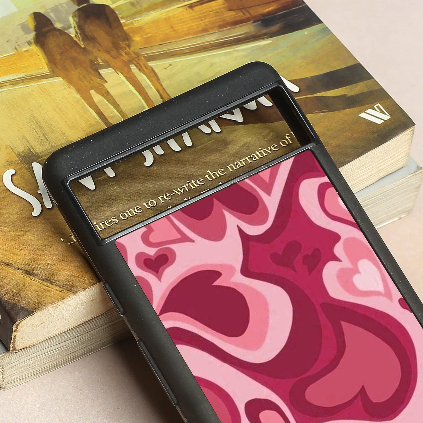 Valentine Wave Marble metal back case for Google Pixel 6a